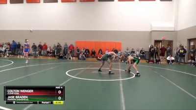 106 lbs Cons. Round 5 - Jase Braden, Madison (Mansfield) vs Colton Wenger, Clear Fork