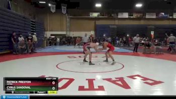 138 lbs Champ. Round 2 - Patrick Preston, Eaton vs Cyrus Sandoval, Centauri