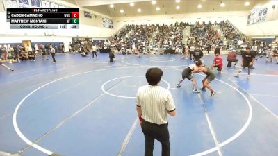 157 lbs Cons. Round 2 - Caden Camacho, Warriors Wrestling Club vs Matthew Montani, North Torrance