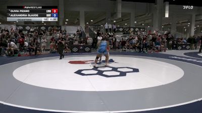 Senior Women Freestyle FS - 72 lbs Quarters - Olivia Pizano, Lehigh Valley Wrestling RTC vs Alexandria Glaude, Beaver Dam RTC/ Titan Mercury Wrestling Club (TMWC)