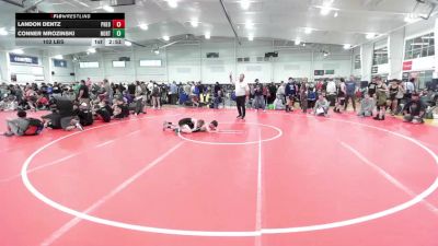 102 lbs Quarterfinal - Landon Dentz, Pheonix Wrestling Red-MS vs Conner Mrozinski, Northern Elite-MS