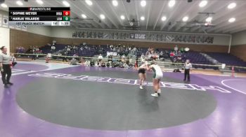 170 lbs 1st Place Match - Harlie Velarde, Lander Valley vs Sophie Meyer, Wheatland