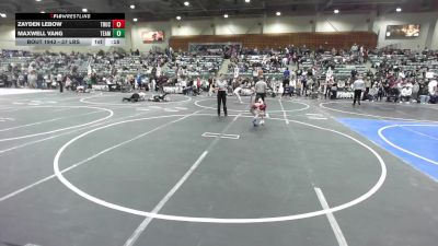 37 lbs Consi Of 8 #2 - Zayden Lebow, Truckee WC vs Maxwell Vang, Team Viper