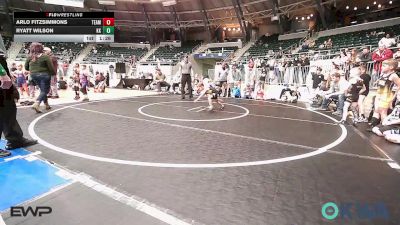 40 lbs Rr Rnd 2 - Arlo Fitzsimmons, Team Tulsa RED vs Ryatt Wilson, Keystone Kids Wrestling Club