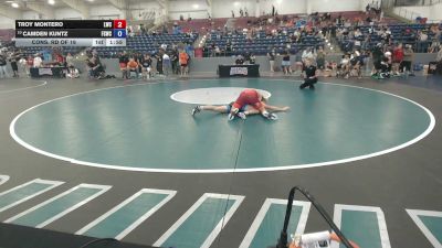 132 lbs Cons. Rd Of 16 - Troy Montero, Lions Wrestling Club vs Camden Kuntz, Fighting Squirrels Wrestling Club