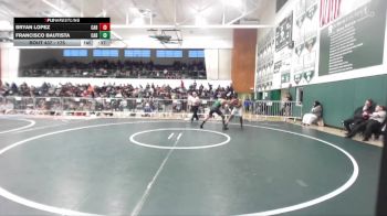 175 lbs Cons. Round 2 - Bryan Lopez, Cabrillo (Long Beach) vs Francisco Bautista, Cabrillo (Long Beach)