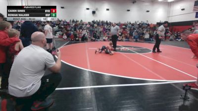 49-53 lbs Round 4 - Rowan Walker, Bridgeport vs Caden Sines, Meyersdale