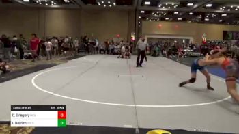 130 lbs Consi Of 8 #1 - Callad Gregory, Midlothian HS vs Isaac Balden, Gold Rush Wr Ac