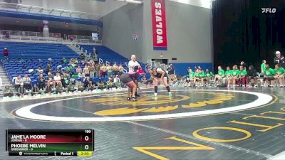 190 lbs Semis & 3rd Wb (16 Team) - Phoebe Melvin, Greenbrier vs Jame`la Moore, Jordan