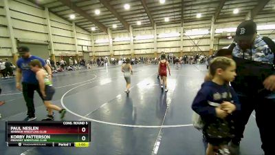 80 lbs Cons. Round 5 - Paul Neslen, Warrior Wrestling Club vs Korby Patterson, Fremont Wrestling Club