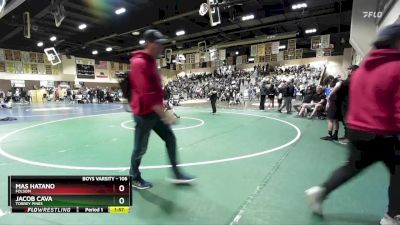 106 lbs Quarterfinal - Jacob Cava, Torrey Pines vs Mas Hatano, Folsom