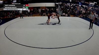 165 lbs 1st Place Match - Matt Lackman, Alvernia University vs Nicholas Sacco, Tcnj