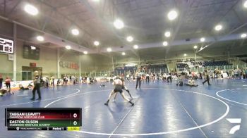 106 lbs Semifinal - Easton Olson, Sanderson Wrestling Academy vs Taegan Leavitt, Champions Wrestling Club