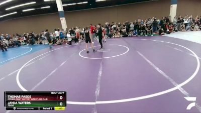 106-107 lbs Round 2 - Jayda Waters, Texas vs Thomas Pasos, Fitness Fight Factory Wrestling Club