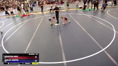 53 lbs 5th Place Match - Houston Hinz, IA vs Brevik Martin, MN