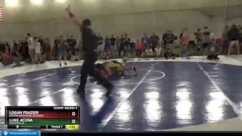 129 lbs Champ. Round 3 - Logan Frazier, Region Wrestling Academy vs Luke Acuna, Centerville