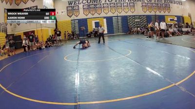 165 lbs Round 1 (8 Team) - Brock Weaver, The Outsiders vs Aaron Horr, Cocoa Beach WC