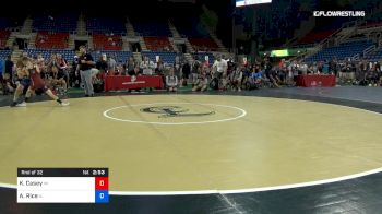 100 lbs Rnd Of 32 - Kaleb Casey, Wisconsin vs Ashton Rice, Illinois