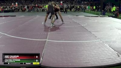 D4-175 lbs Quarterfinal - Joey Calhoun, Gabriel Richard HS vs Colton Symons, New Lothrop HS