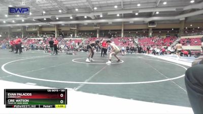 130 lbs Cons. Round 3 - Evan Palacios, Garden City vs Cire Watson, Team Of Hard Knox