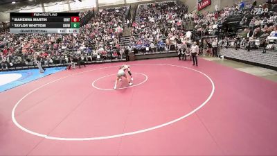 3A 110 lbs Quarterfinal - Taylor Whittom, Canyon View vs Makenna Martin, Grantsville