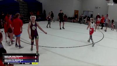 75 lbs Round 2 (6 Team) - Baylor Waltemath, Nebraska Red Girls vs Brooklyn Binsfeld, Minnesota Storm Girls
