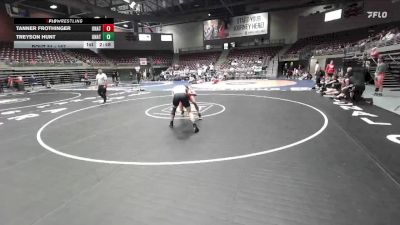 157 lbs Quarterfinal - Treyson Hunt, Unattached vs Tanner Frothinger, Unattached