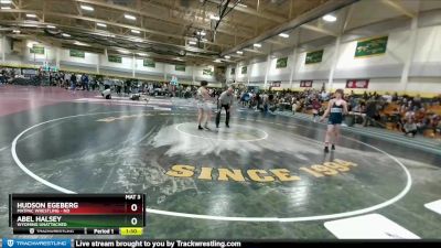 130 lbs Semifinal - Hudson Egeberg, MATPAC Wrestling - ND vs Abel Halsey, Wyoming Unattached
