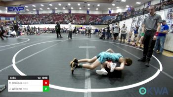 64 lbs Consolation - Renzie Gibilisco, Midwest City Bombers Youth Wrestling Club vs Jaxson Williams, Tecumseh Youth Wrestling