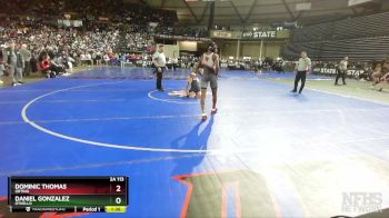 2A 113 lbs Semifinal - Daniel Gonzalez, Othello vs Dominic Thomas, Orting