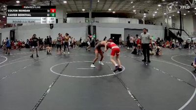 100 lbs Round 2 (4 Team) - Xavier Bernthal, Kardiac Kidz vs Colton Riordan, The Outsiders