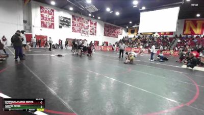 132 lbs Cons. Round 4 - Emmanuel Flores-Benitez, Adelanto vs Santos Reyes, Warren