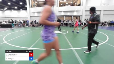 106 lbs Rr Rnd 1 - Camryn Gresham, Oh vs Jaleah Terry, Fl