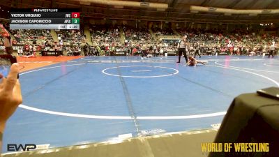 61 lbs Round Of 64 - Victor Urquijo, Juggernaut Wrestling Club vs Jackson Caporiccio, Apex
