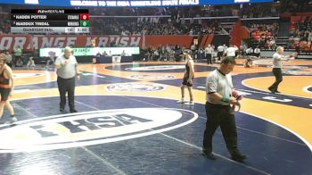 3A 132 lbs Quarterfinal - Maddux Tindal, Minooka vs Kaden Potter, St. Charles (East)