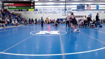 190 lbs Semifinal - Luke Mitchell, Pawnee vs Owen Ellis, Inola