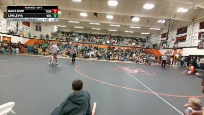 134-137 lbs Round 1 - Levi Leyva, Worland Middle School vs Bain Lahoe, Thermopolis Middle School