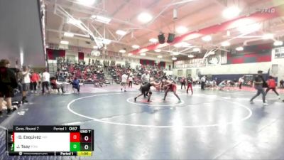 190 lbs Cons. Round 7 - Danny Esquivez, Imperial High School vs Jake Tsay, Poway