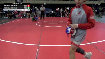55 lbs Quarterfinal - Zendaya Aimable, Bowie vs Abrielle Thomas, Perkasie