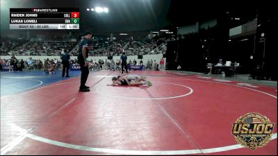 80 lbs Quarterfinal - Raiden Johns, Collinsville Cardinal Youth Wrestling vs Lukas Lomeli, Shelton Wrestling Academy