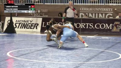 149 lbs Quarterfinal - Drew Witham, LIU vs Malyke Hines, Lehigh