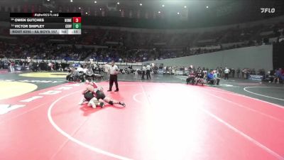 6A Boys 157 lbs Cons. Round 2 - Victor Shipley, Century Boys vs Owen Gutches, North Medford Boys