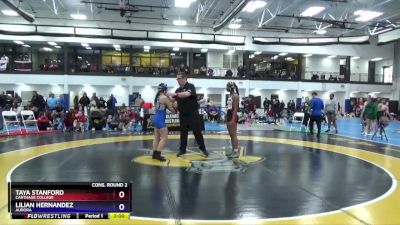 138 lbs Cons. Round 2 - Taya Stanford, Carthage College vs Lilian Hernandez, Aurora