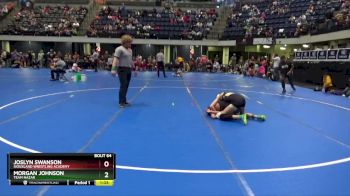 105 lbs Round 3 - Morgan Johnson, Team Nazar vs Joslyn Swanson, Siouxland Wrestling Academy