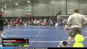 100 lbs Quarterfinals (8 Team) - Devin Nuttelman, Nebraska Black vs Keagan Hill, South Dakota Storm