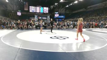 100 lbs Cons. Sub-rd Of 32 - Caeli Bartlett, New York vs Kimber Drenon, Missouri
