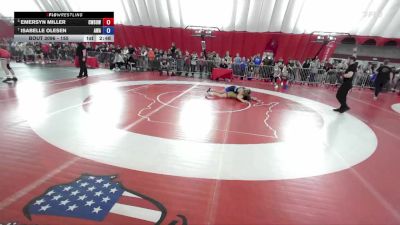 155 lbs 3rd Place Match - Emersyn Miller, Combat WC School Of Wrestling vs Isabelle Olesen, Askren Wrestling Academy