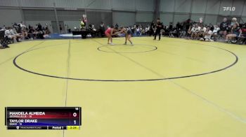 100 lbs Semis & 3rd Wb (16 Team) - Manoela Almeida, Georgia Blue vs Taylor Drake, Idaho