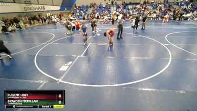 100 lbs Quarterfinal - Eugene Holt, Uintah Wrestling vs Brayden McMillan, Team Prestige