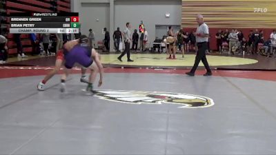 165 lbs Champ. Round 2 - Brian Petry, Cornell College vs Brennen Green, Grand View (Iowa)